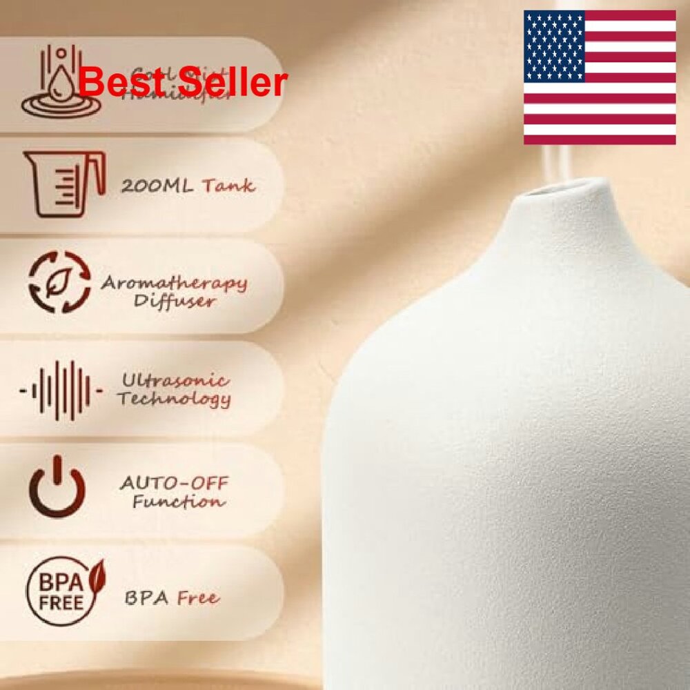 Ceramic Essential Oil Diffuser Aromatherapy Home … - image 5